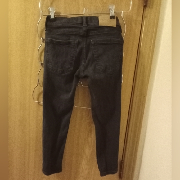 Abercrombie And Fitch Girls 7/8 Slim Capri Jeans Super Skinny Short Black School - Picture 2 of 5